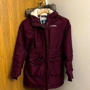 Girls' Suttle Mountain Long Insulated Jacket- Maroon